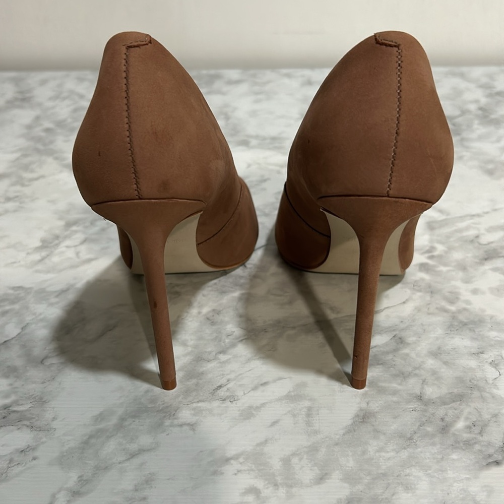 STEVE MADDEN WOMENS VALA02S1 NUDE POINTED TOE PUMPS 4”HEEL Sz 7 - Picture 2 of 12